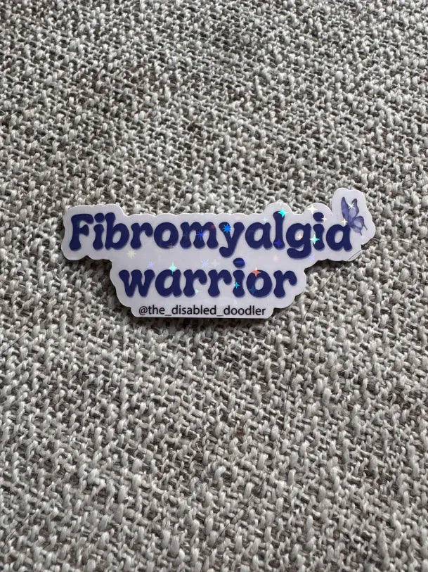 Fibromyalgia Warrior W/Butterfly Sticker
