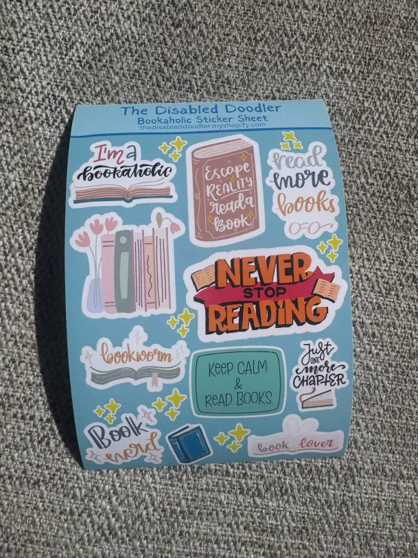 Book Nerd Sticker Sheet
