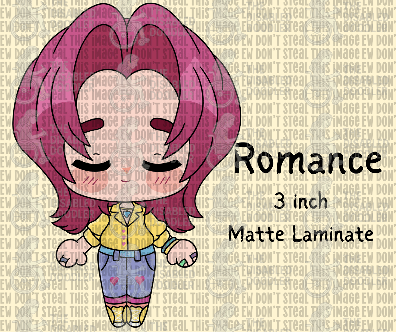 Romance Demon Boy Sticker