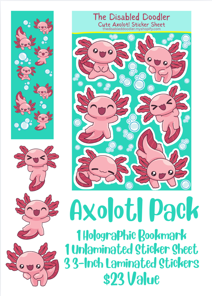 Axolotl 5 Piece Bundle