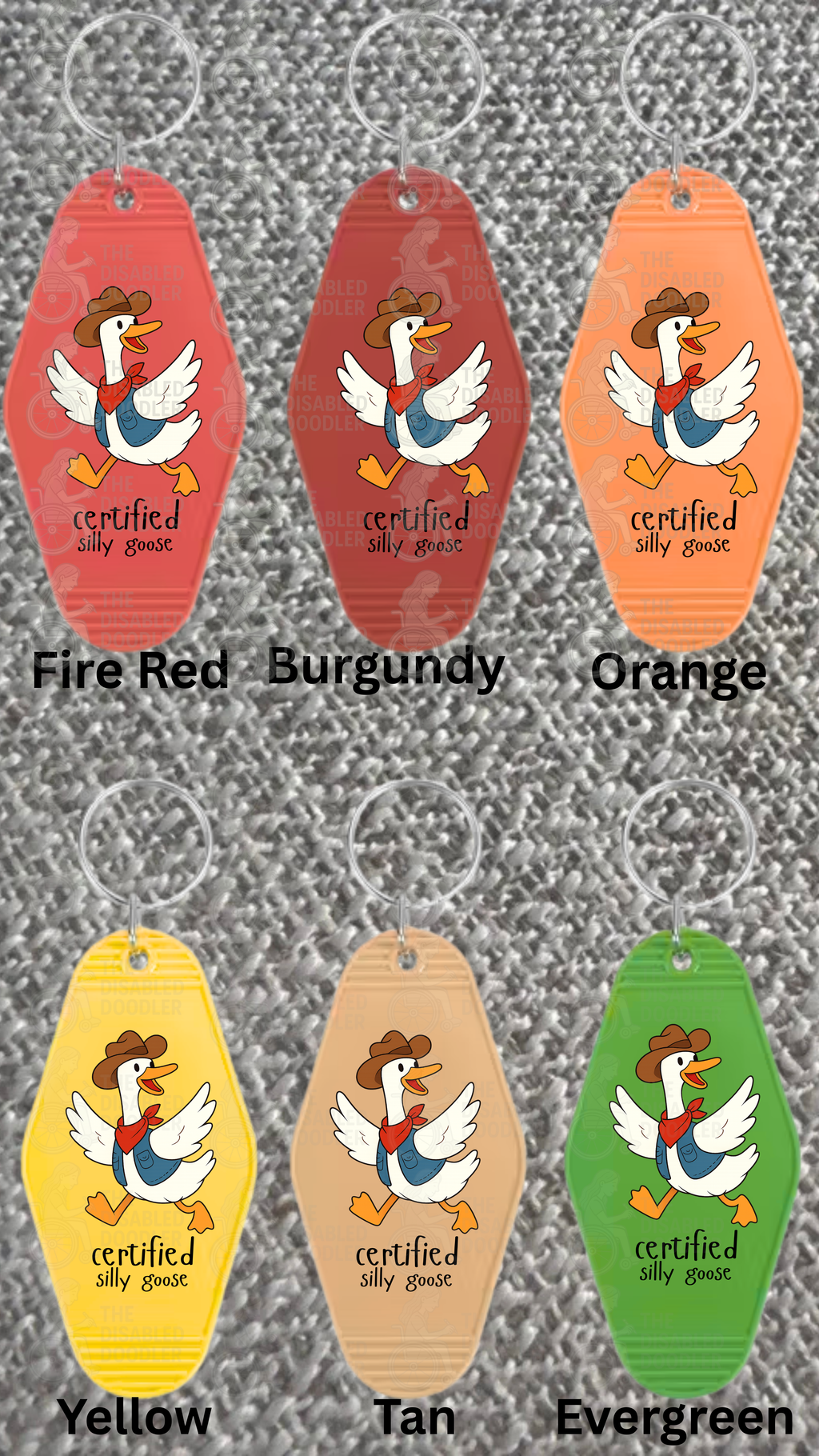 Certified Silly Goose Keychain