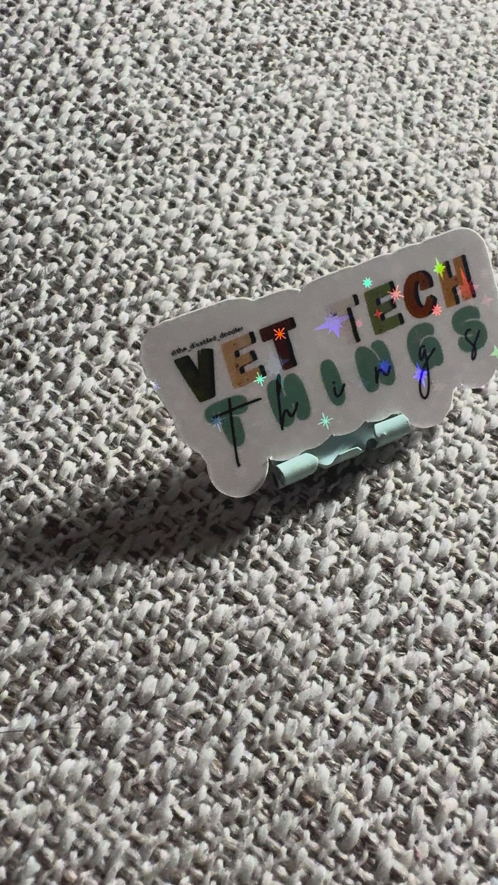 Vet tech things Sticker