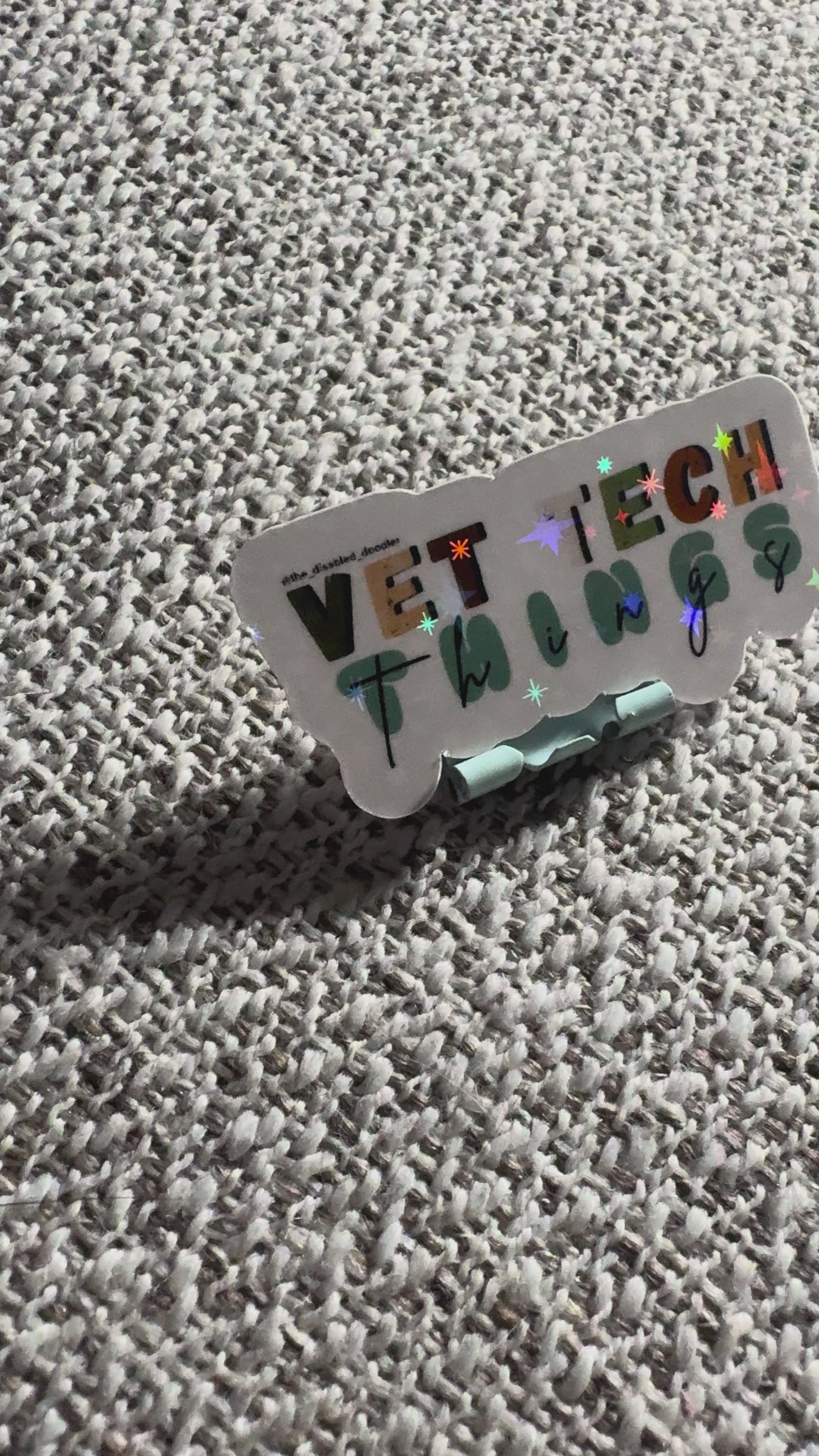Vet tech things Sticker