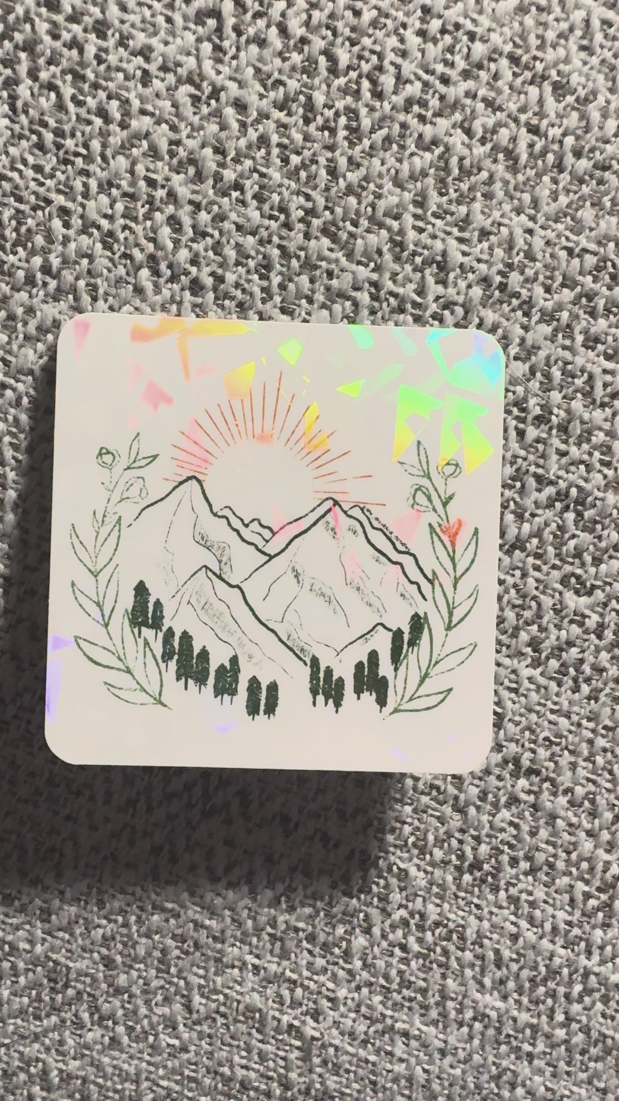 Sunset Mountain Sticker