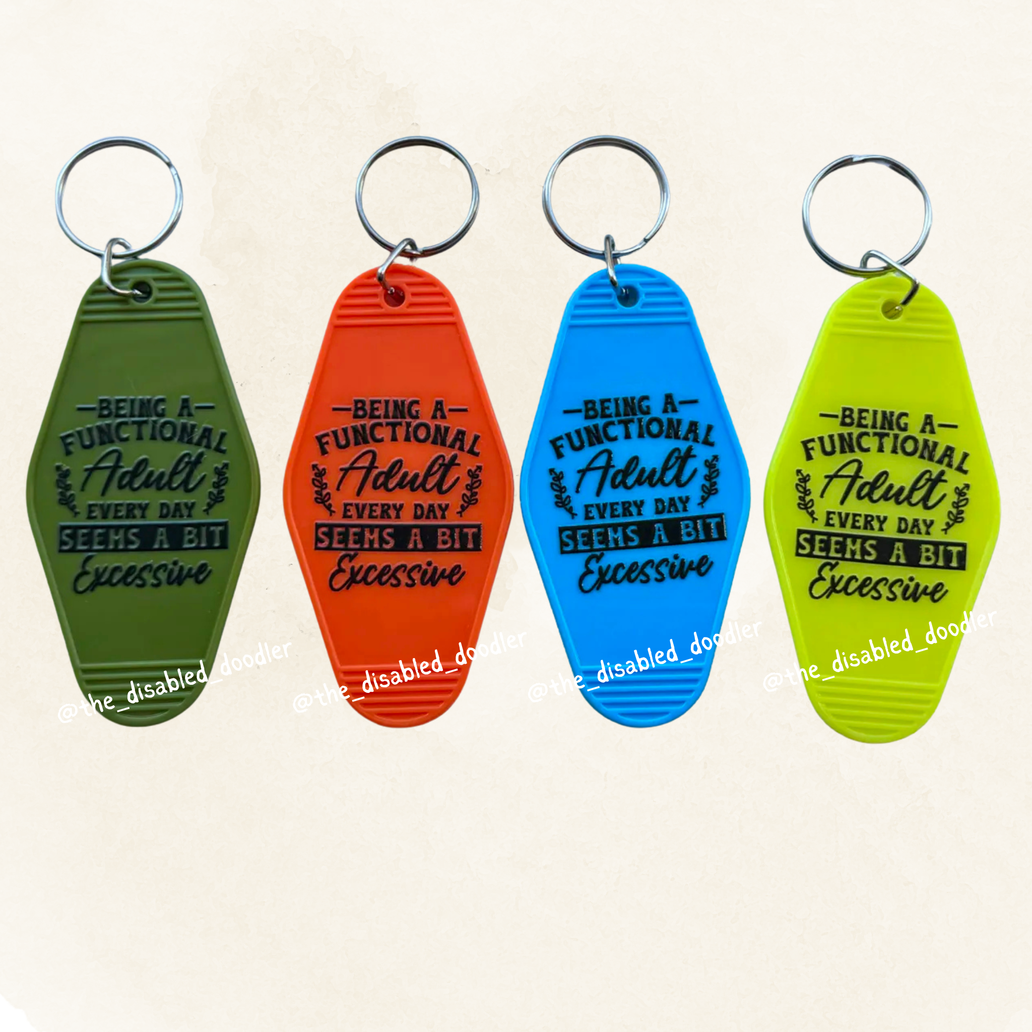 Functional Adulting Keychains